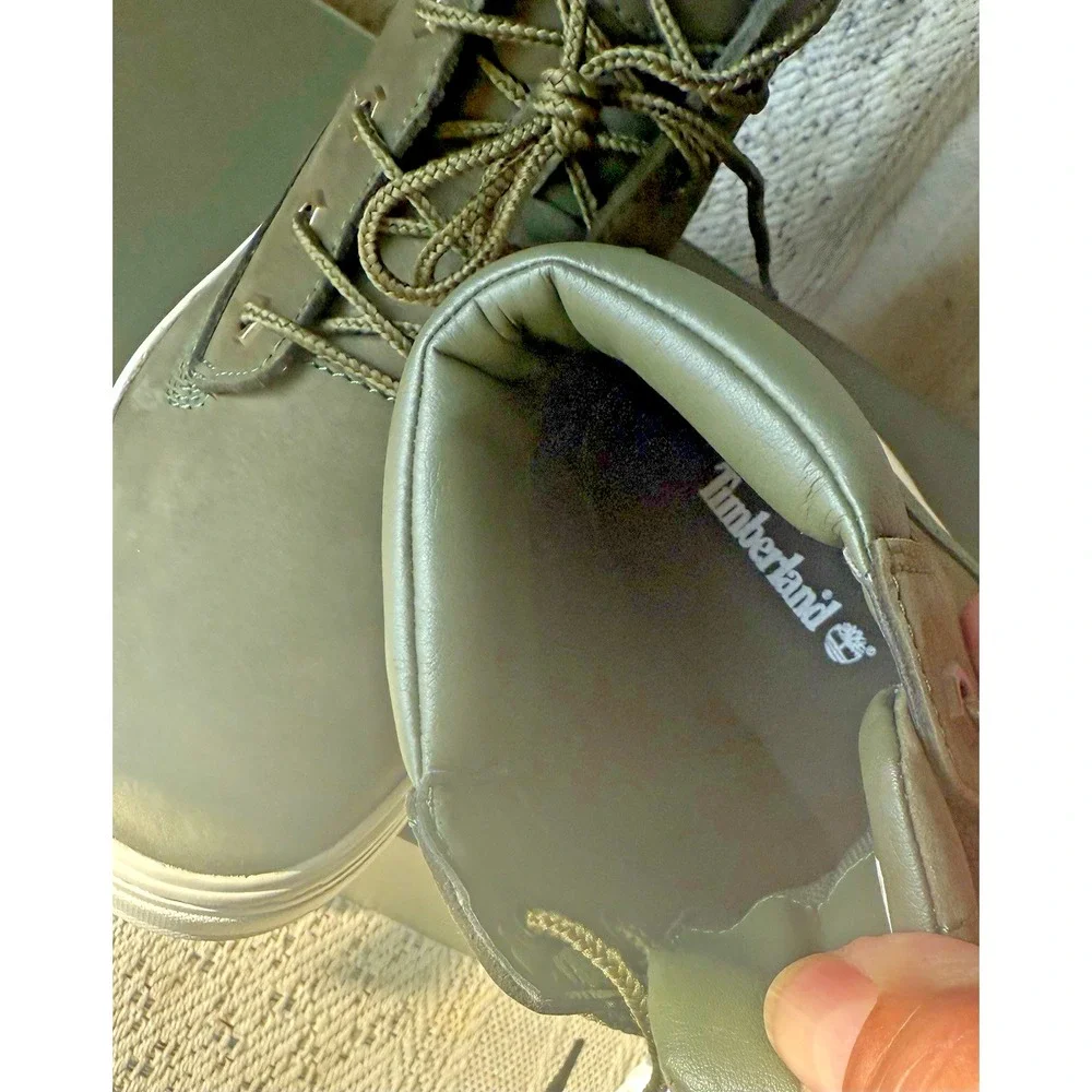 Timberland Londyn Ankle Boot Women's 6 DR Green Leather A2046 NIB